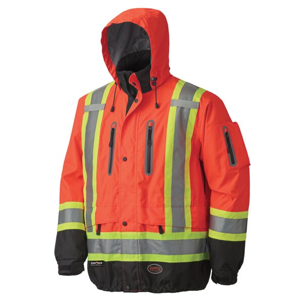Woolwich - HI-VIZ WTPF/BREATHABLE PREMIUM SFTY JACKET - 300D OX. POLY - HV ORANGE Thumbnail