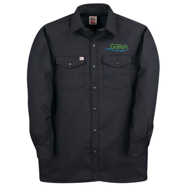 Embroidered (TALL) Long Sleeve Button Up Work Shirt Thumbnail