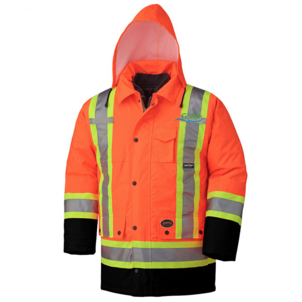 Embroidered Hi Viz 6-in-1 Safety Parka Thumbnail