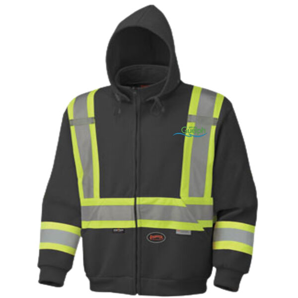 Embroidered Viz Safety Hoodie Thumbnail