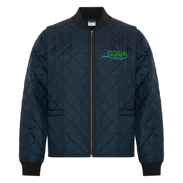 Embroidered Quilted Freezer Jacket Thumbnail