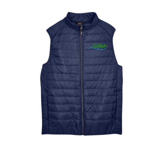 Embroidered Men's Prevail Packable Puffer Vest  Thumbnail
